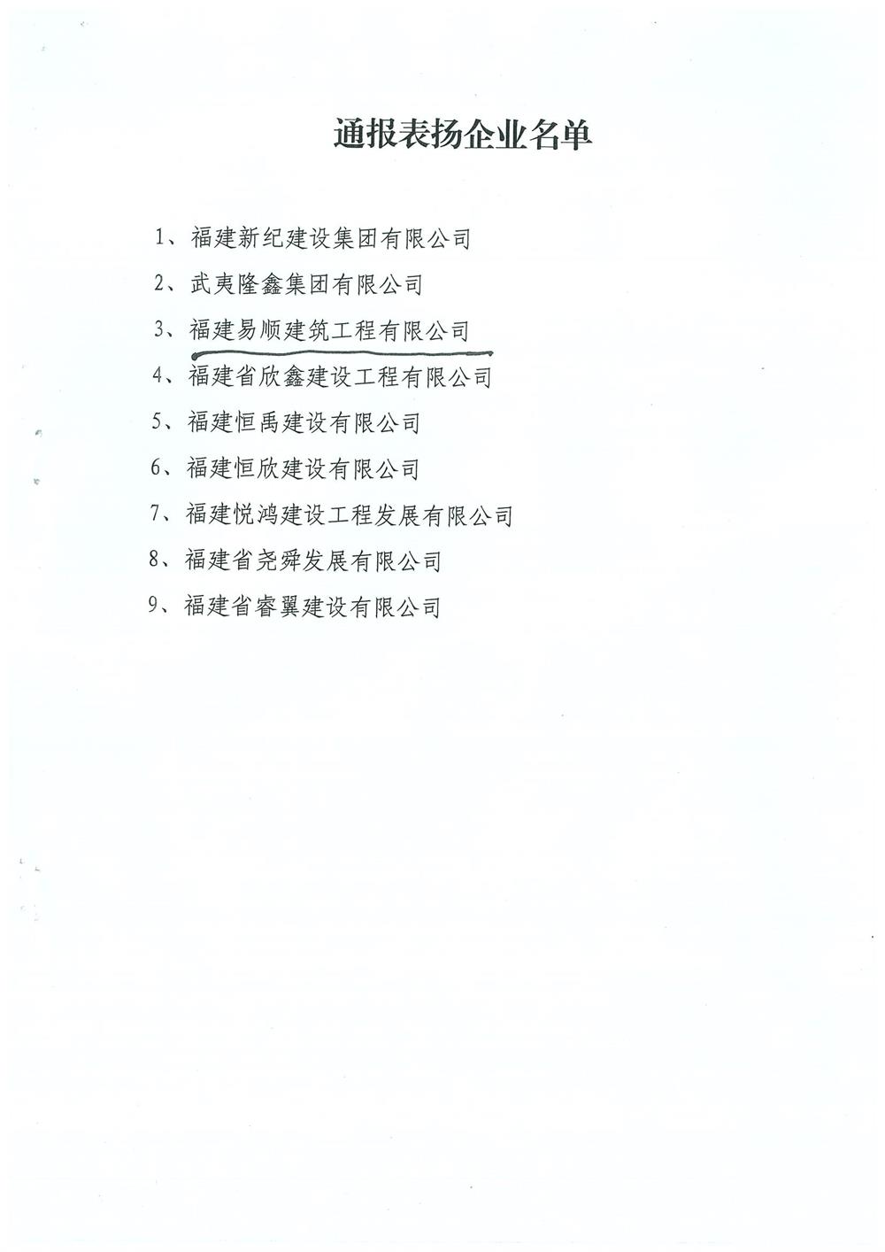 轉(zhuǎn)南平市住房和城鄉(xiāng)建設(shè)局文件（南建筑（2017）30號）關(guān)于對參與精準(zhǔn)扶貧作出貢獻(xiàn)的企業(yè)予以通報表揚的通知